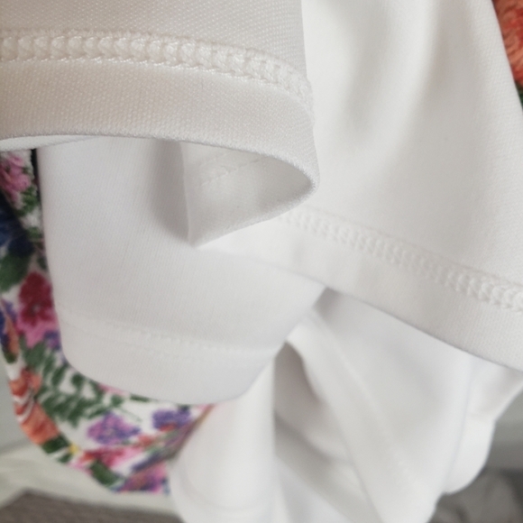 NWOT Cato Orange Multicolored Puff Short Sleeve Dress Sz XL - Picture 11 of 12